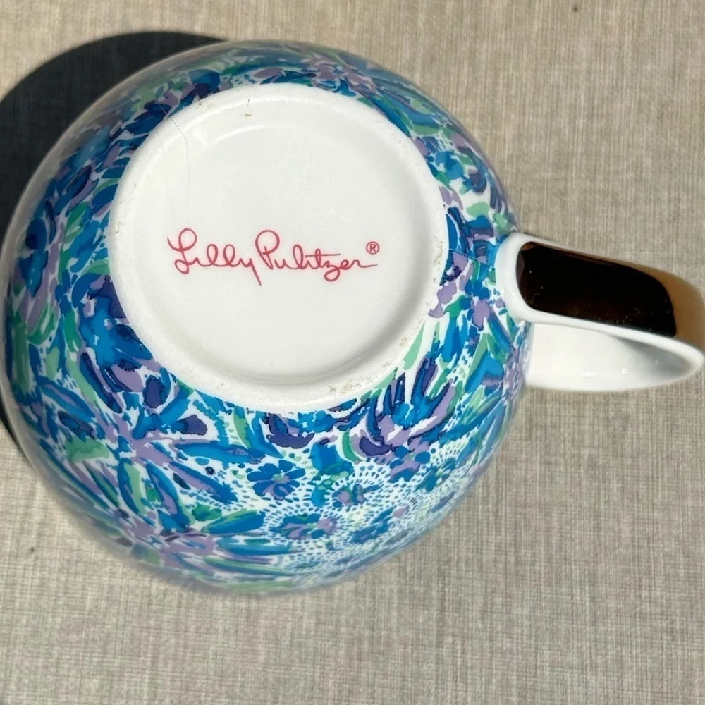 Lilly Pulitzer ceramic floral mug